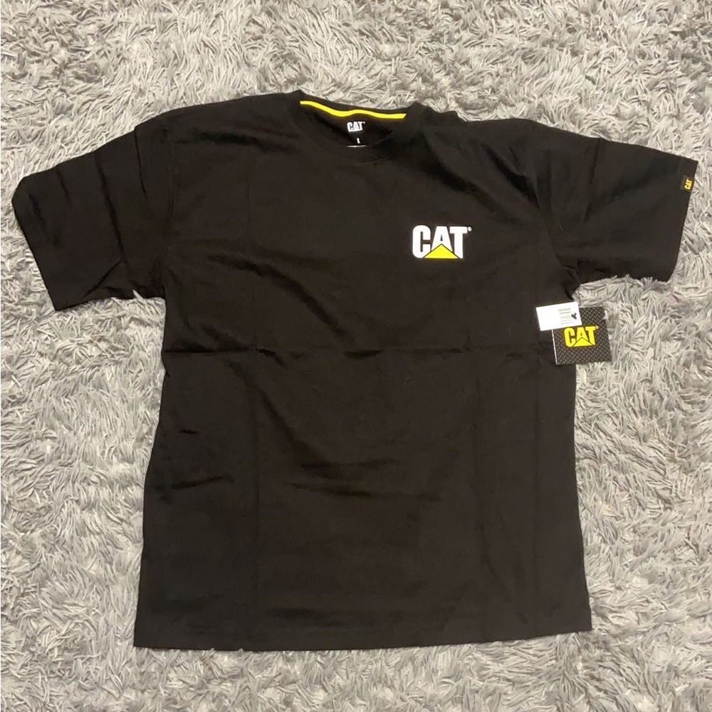 Men’s Caterpillar T-Shirt Black Size Large NEW WITH TAGS